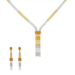 22K Gold Stunning Singapore set w/ Earrings