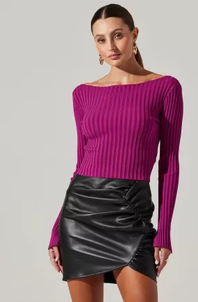 Alessandra Ribbed Knit Sweater