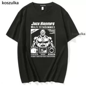 Anime Baki Hanma T Shirts Manga Jack Hanma Boxing Cotton TShirt Women T-Shirts Men Graphics Sweatshirt Summer T-shirt