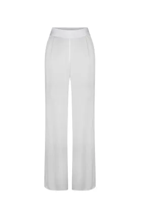 ANTIBES WHITE STRAIGHT-LEG PANTS