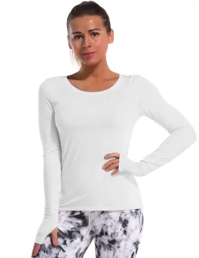 Athlete Long Sleeve Tops lightgray_yogastudio