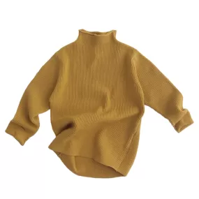 Baby Kid Unisex Solid Color Sweaters