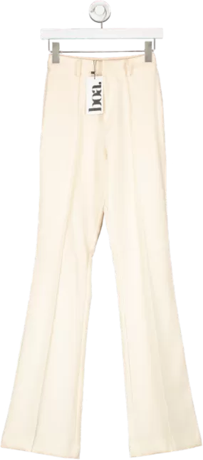 BOA Cream Wide Leg Suit Trousers UK XS