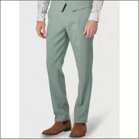 Brook Taverner Tailored Fit Sage Linen Mix Suit Trouser<><>