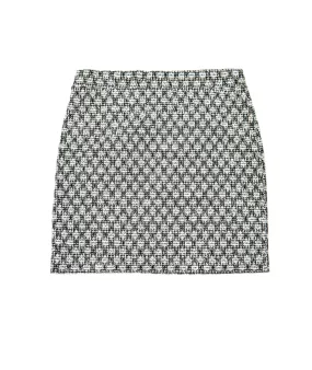 By Debra Girls Black/White Boucle Straight Skirt