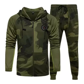 Camo Men Tracksuit Hooded  Camouflage men's Jacket