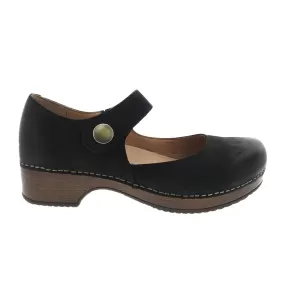 Dansko Beatrice Mary Jane (Women) - Black Burnished Nubuck