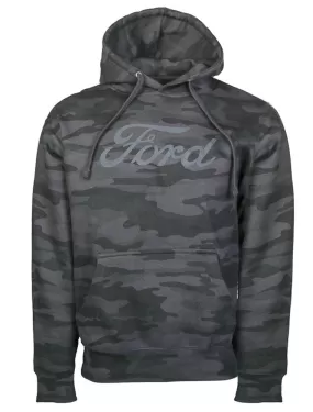 'David Carey' Men's Ford Camo Hoody - Royal Blue Camo