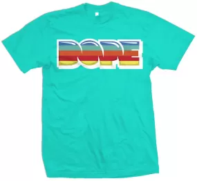 Dope Stripes - Aqua Blue T-Shirt