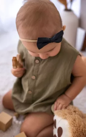 Earthy Linen Romper