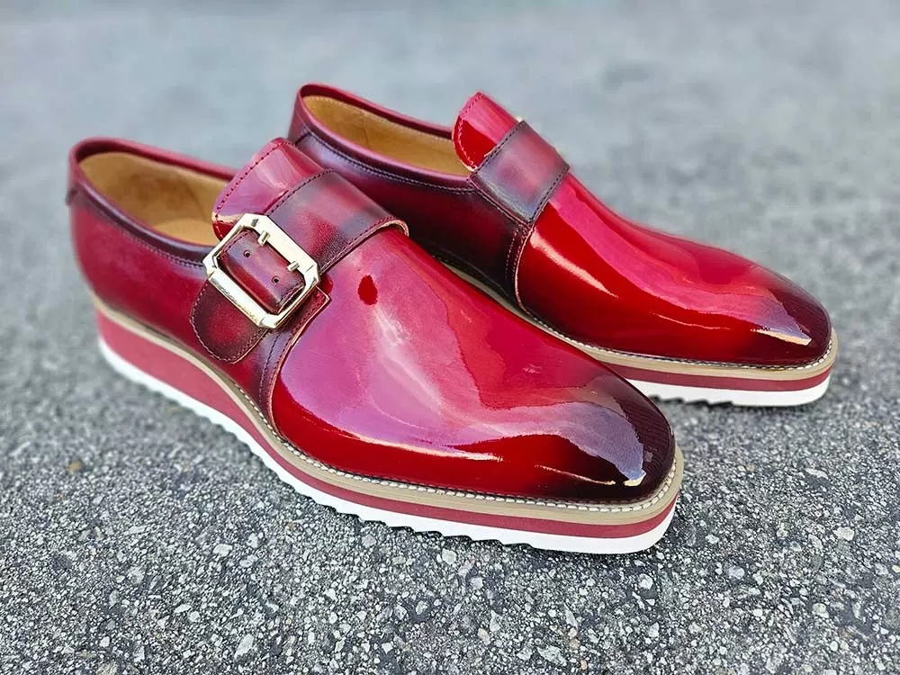 Gorgeous Patent Leather Slip on Monkstrap