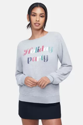 Holiday Party Baggy Beach Jumper | Heather