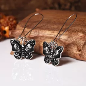 Hollow Black Butterfly Vintage Ethnic Fish Hook Earring