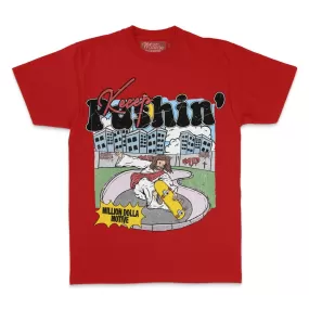 Jesus Keeps Pushin - Red T-Shirt