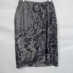 Lafayette 148NWT Gray Print Skirt