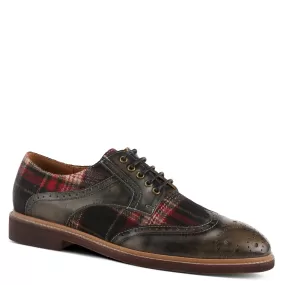 L'ARTISTE MEN THAVO-PLAID OXFORD SHOE