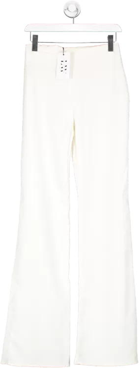 lielle womenswear Cream Silk Trousers UK 10