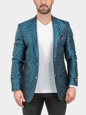 Maceoo Blazers.Maceo | Blazer SkullRepeat Blue