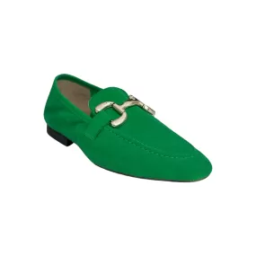 Macie Irish Green Suede Loafer