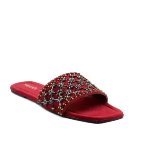 Maroon Ethnic Slipper L00350037