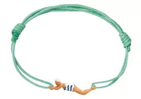 NADADORA RAYADA BLUE CORD BRACELET