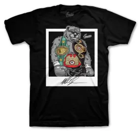 Retro 11 Cool Grey Shirt - Iron Bear - Black