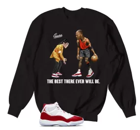 Retro 11 Varsity Red Sweater - The Best - Black