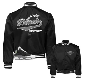 Retro 13 Black Flint Varisty Jacket - I Am - Black