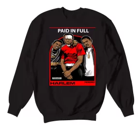 Retro 4 Red Thunder Sweater - Frenemies  - Black