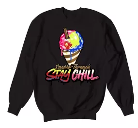 Retro 4 Wild Things Sweater - Stay Chill - Black