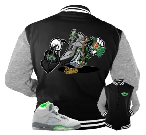 Retro 5 Green Bean Jacket - Fly kicks - Black