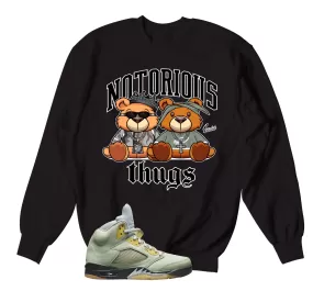 Retro 5 Jade Horizon Sweater - Thug bears - Black