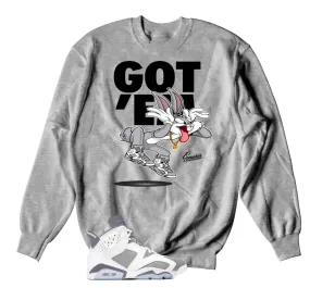 Retro 6 Cool Grey Copped Em Sweater