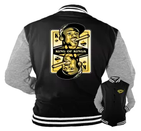 Retro 9 University Gold Jacket - King Of Kings - Black