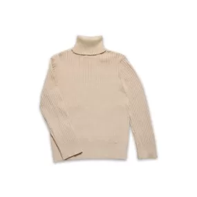 Ribbed Turtleneck beige