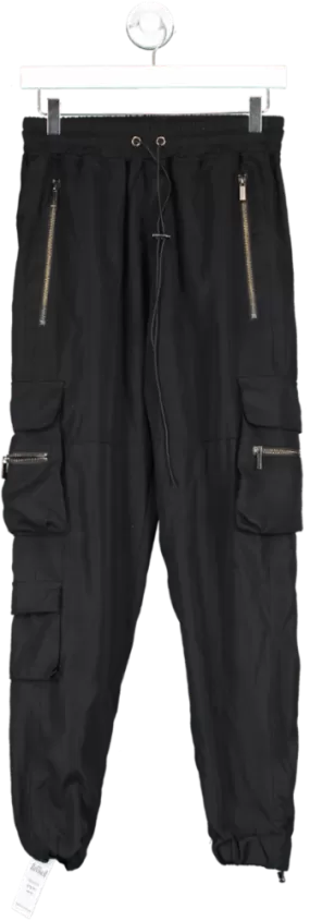 Sans Pareil Black Cargo Trousers UK M