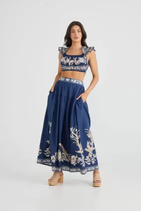 SKYLARK SKIRT EMPRESS INDIGO