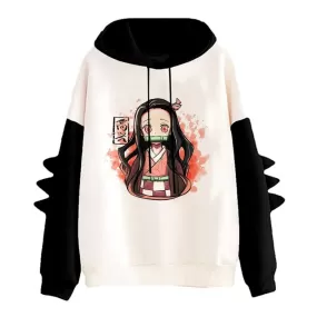 Sweatshirt Japanese Anime Demon Slayer Hoodie (2) Tanjirou Kamado Kimetsu No Yaiba Nezuko Manga Rengoku Sweatshirts