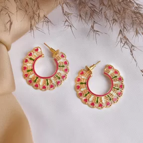 Teejh Aamani Rani Pink Earrings