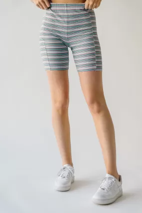 The Buford Striped Shorts in Purple