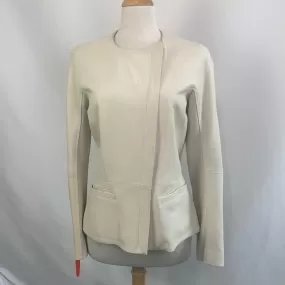 Theory NWT Cream Leather Jacket