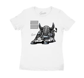 Womens Cool Grey 11 Shirt - No Bull - White