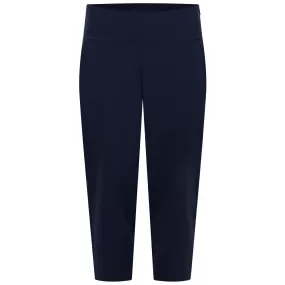 Womens Everyday Capri 3/4 Length Trousers Navy - SS24